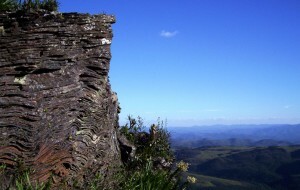 Afloramento rochoso no alto da serra do gandarela