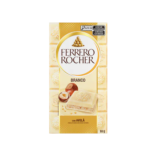 barra de chocolate branco da marca ferrero rocher